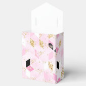 Ballotins Ballotin géométrique rose, noir et or (Ouvert)