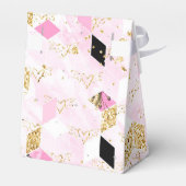 Ballotins Ballotin géométrique rose, noir et or (Arrière)