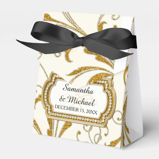 Ballotins Ballotin Glam Old Hollywood Regency Cravate noire (Verso)