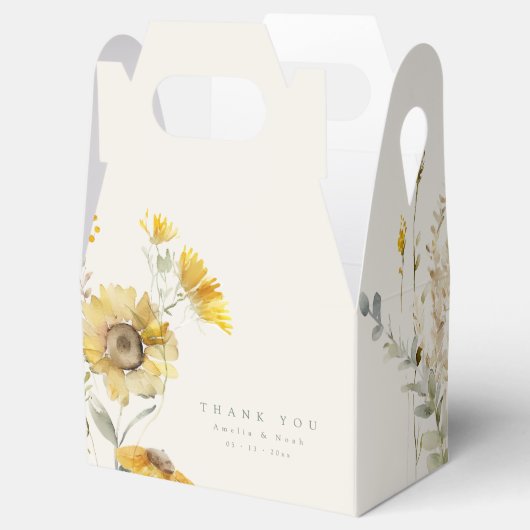 Ballotins Ballotin mariage de automne Merci, tournesol (Ouvert)