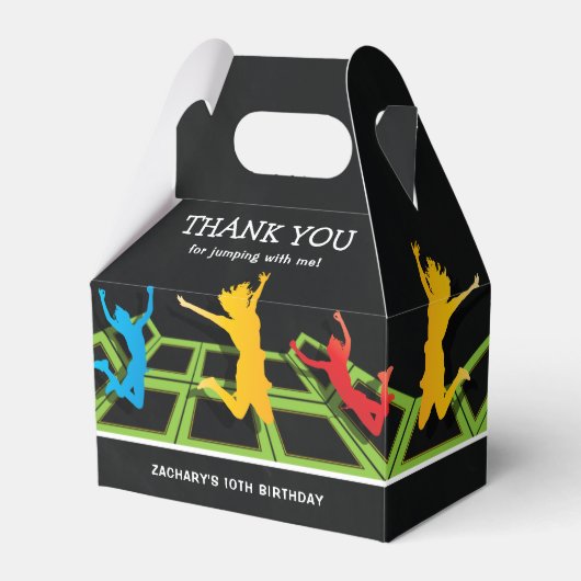 Ballotins Ballotin Merci d'anniversaire de Trampoline (Verso)