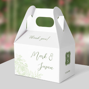 Ballotins Ballotin Merci Mariage Ranunculus (vert)