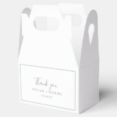 Ballotins Ballotin minimaliste en Merci d'argent (Ouvert)