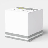 Ballotins Ballotin moderne à fleurs d'argent et de papillon (Arrière)