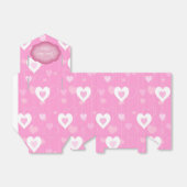 Ballotins Ballotin Motif aux Coeurs rose et blanc (Déplié)
