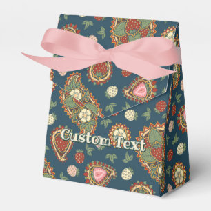 Ballotins Ballotin Motif de fraise Paisley