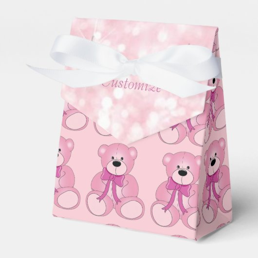 Ballotins Ballotin Motif de l'ours rose Teddy (Verso)