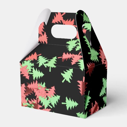 Ballotins Ballotin Motif des arbres de Noël rouges et verts (Arrière)