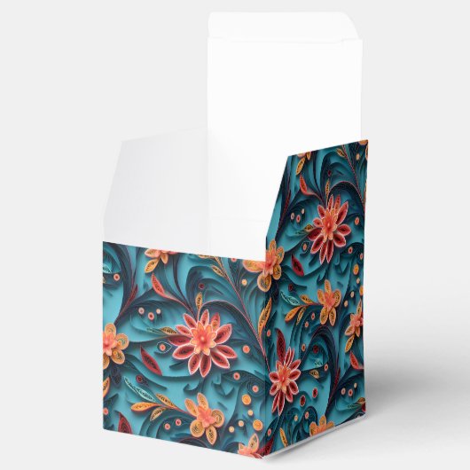 Ballotins Ballotin motif en papier floral sans joint (Ouvert)