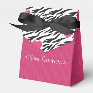 Ballotins Ballotin Motif Fushia Striped Zebra and Hearts