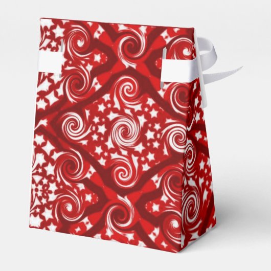 Ballotins Ballotin Motif Red Stars et Swirls (Arrière)