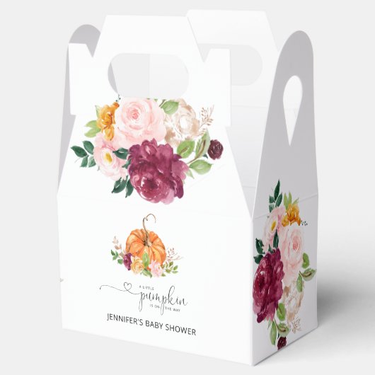 Ballotins Ballotin papier citrouille d'automne, Gable 4x2.5x (Ouvert)