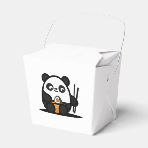 Ballotins Ballotin papier Sushi Panda, Sortir 2x2x2.75