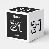 Ballotins Ballotin personnalisé 21e anniversaire (Arrière)