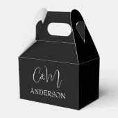 Ballotins Ballotin personnalisé en monogramme noir (Verso)