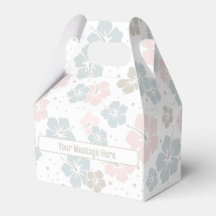Ballotin personnalisé rose et bleu doux