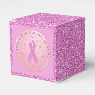 Ballotins Ballotin rose de cube en parties scintillantes de