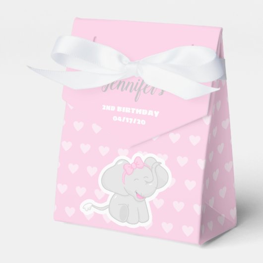 Ballotins Ballotin rose mignon avec éléphant (Verso)