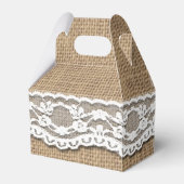 Ballotins Ballotin rustique Burlap et Lace Art Gable (Verso)