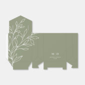 Ballotins Ballotin Sage Green Boho Fleurs (Déplié)