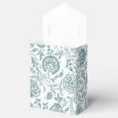 Ballotins Ballotin turquoise & blanc à motifs floraux (Ouvert)