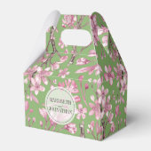 Ballotins Ballotin vert imprimé fleuri rose cerisier (Arrière)