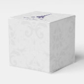 Ballotins Ballotin violet Tour Eiffel Mariage damassé (Verso)