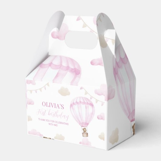 Ballotins Ballotte à air chaud rose Anniversaire Ballotin (Arrière)