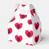 Ballotins Ballotte rouge patte de chien noir sur mesure (Arrière)