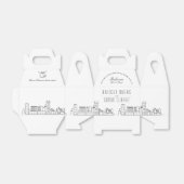 Ballotins Baltimore Wedding Favor Box (Déplié)