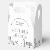 Ballotins Baltimore Wedding Favor Box (Ouvert)