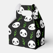 Ballotins Bambou Motif Kawaii Panda En Blanc Noir (Arrière)