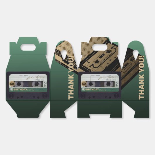 Ballotins Bande audio verte rétro 50e anniversaire Merci GFB (Déplié)