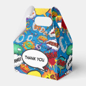 Ballotins Bande dessinée Superhero Bleu fête d'anniversaire (Arrière)