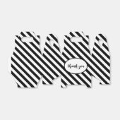 Ballotins Bandes à angle noir et blanc (Déplié)