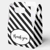 Ballotins Bandes à angle noir et blanc (Ouvert)