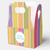 Ballotins Bandes colorées Nom du monogramme (Ouvert)