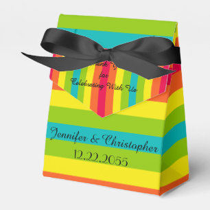 Ballotins Bandes colorées, Nom, Ruban, Soirée de mariage