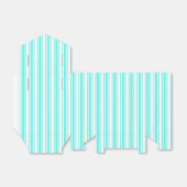 Ballotins Bandes de bonbons turquoise et blanche (Déplié)