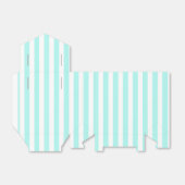 Ballotins Bandes de bonbons turquoise et blanche (Déplié)