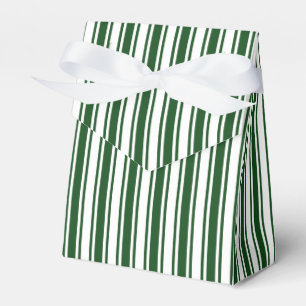 Ballotins Bandes de bonbons vert foncé et blanc