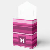 Ballotins Bandes de monogramme fuchsia (Ouvert)