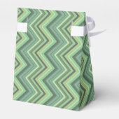 Ballotins Bandes de zigzag vert olive (Arrière)