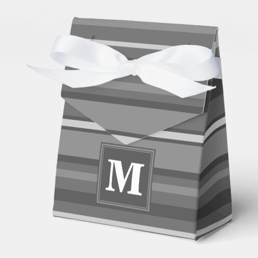 Ballotins Bandes gris monogramme (Verso)