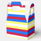 Ballotins Bandes jaunes, rouges, blanches et bleues (Ouvert)