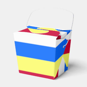 Ballotins Bandes jaunes, rouges, blanches et bleues
