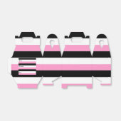 Ballotins Bandes noires, roses et blanches (Déplié)