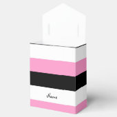 Ballotins Bandes noires, roses et blanches (Ouvert)