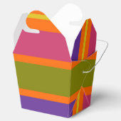 Ballotins Bandes orange, jaune, rouge, verte et violette (Ouvert)