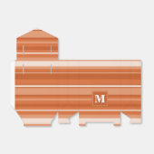 Ballotins Bandes orange monogrammes (Déplié)